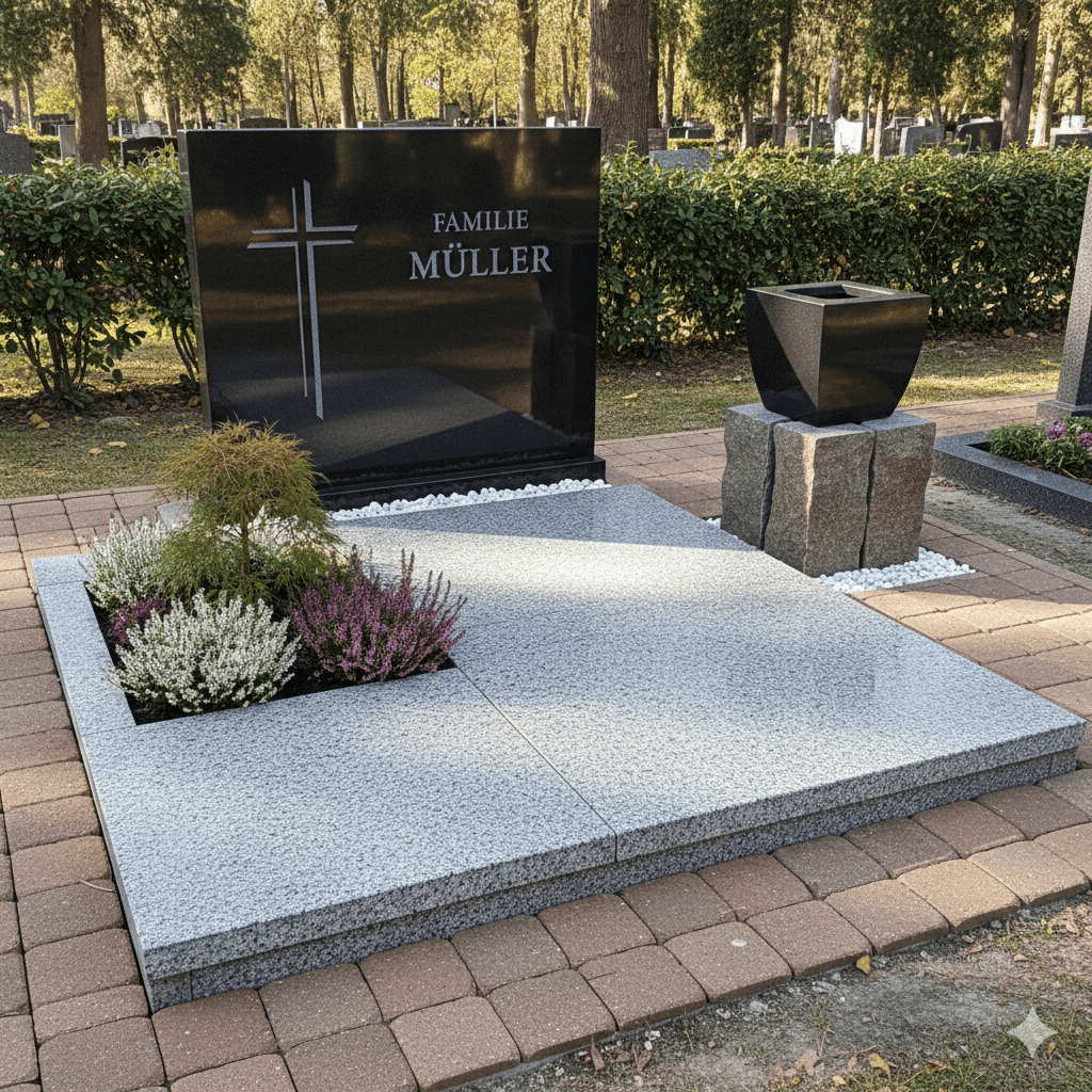 Granit Grabgestaltung Themenbild Granit-Grabgestaltung von designgrab.de Erfahrungen robust und pflegeleicht